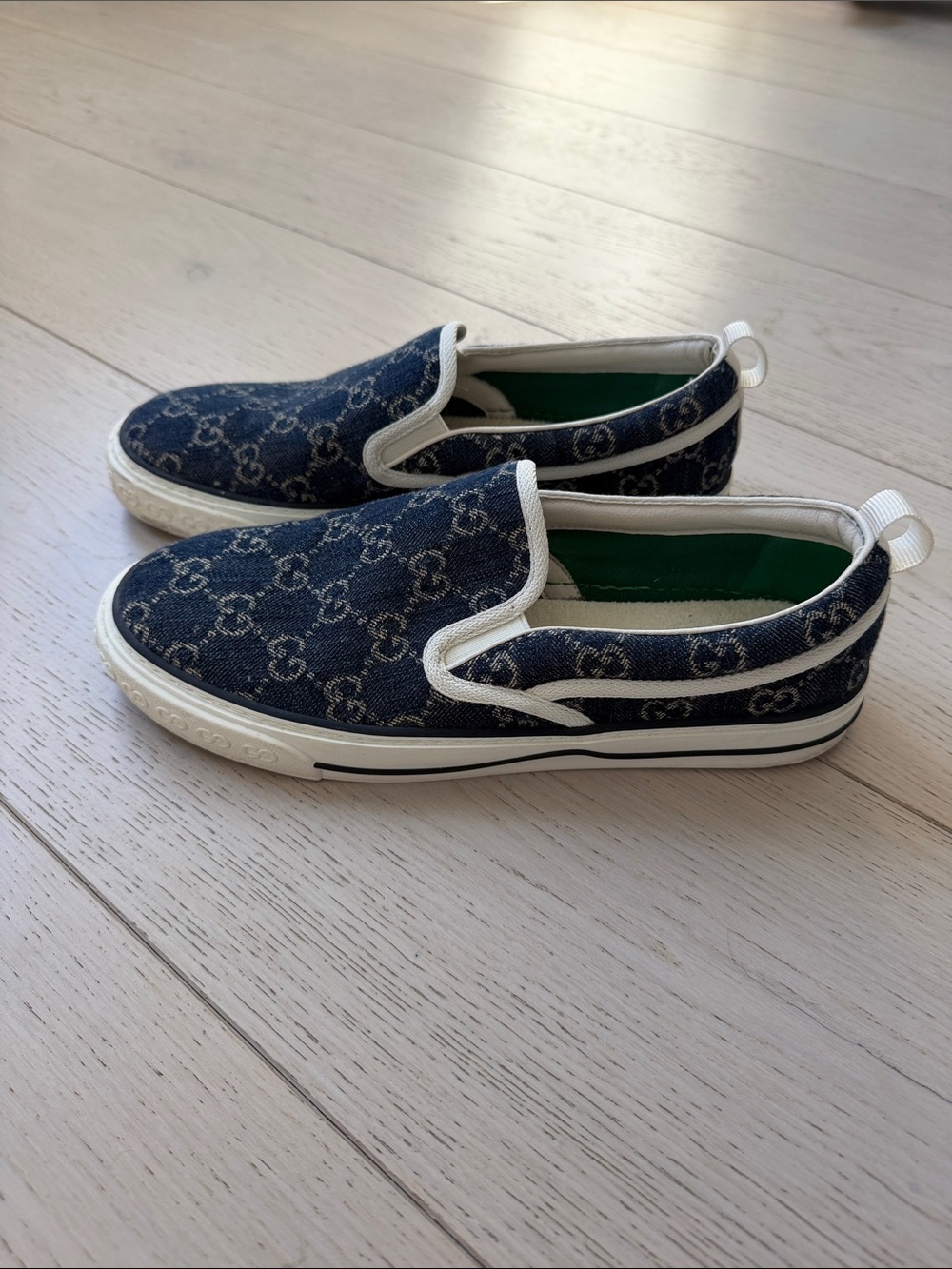 Gucci Denim Tennis 1977 Slip-On Sneakers - Picture 2 of 5